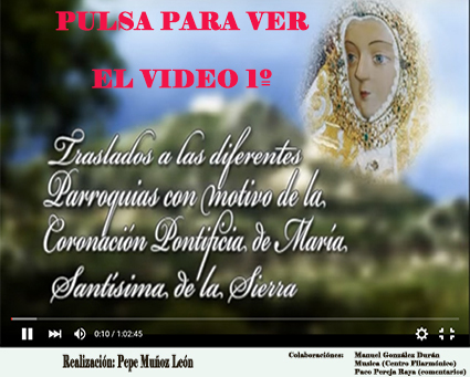 Coronación Pontificia de la Virge de la sierra de Cabra.